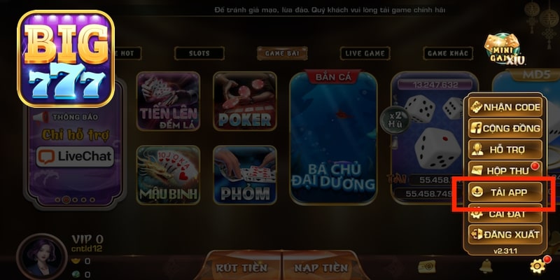 Cách khắc phục sự cố khi tải app Big777